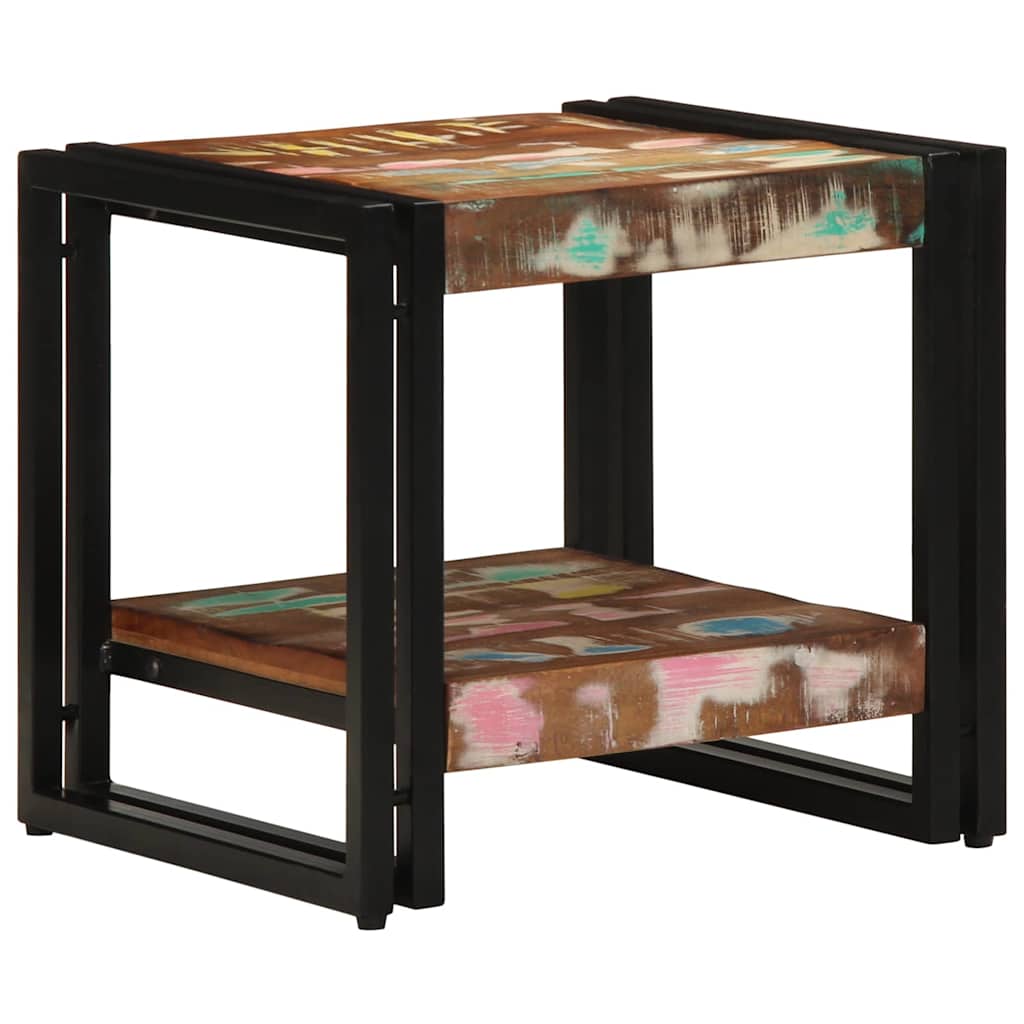 Coffee Table Multicolour 40 x 40 x 38 cm Solid Reclaim Wood