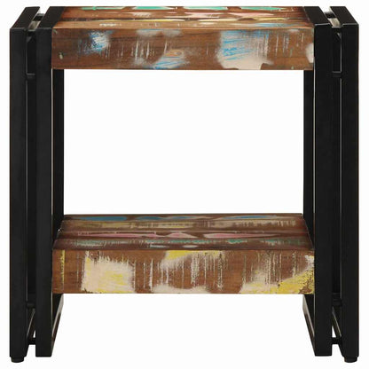 Coffee Table Multicolour 40 x 40 x 38 cm Solid Reclaim Wood