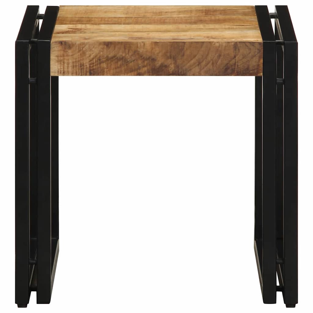 Coffee Table Brown 40 x 40 x 38 cm Solid Mango Wood