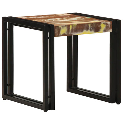 Coffee Table Multicolour 40 x 40 x 38 cm Solid Reclaim Wood