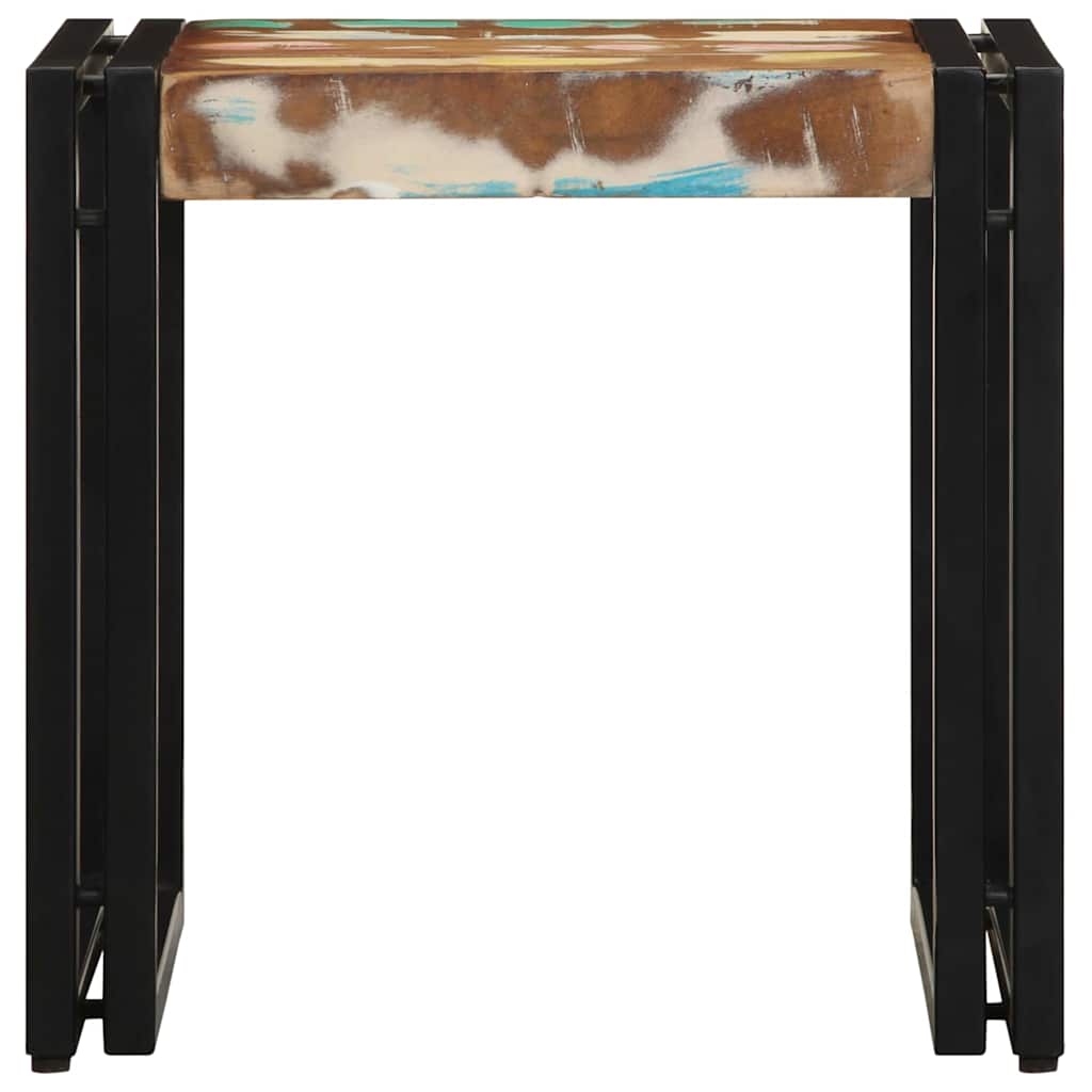 Coffee Table Multicolour 40 x 40 x 38 cm Solid Reclaim Wood