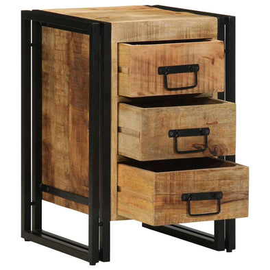 Bedside Cabinet 40x35x50 cm Solid Rough Wood Mango