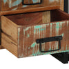 Bedside Cabinet - Multicolour, 40x35x50 cm, Solid Wood, Reclaimed