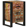 Bedside Cabinet - Multicolour, 40x35x50 cm, Solid Wood, Reclaimed