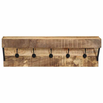 Coat Rack Wall-mounted Brown 73 x 19 x 23 cm Solid Mango wood