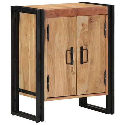 Shoe Cabinet with Shelf Brown 56 x 35 x 70 cm Solid Acacia wood