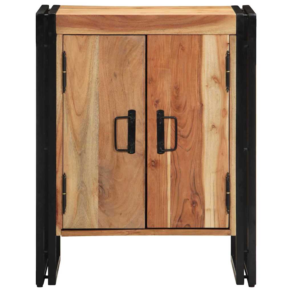 Shoe Cabinet with Shelf Brown 56 x 35 x 70 cm Solid Acacia wood