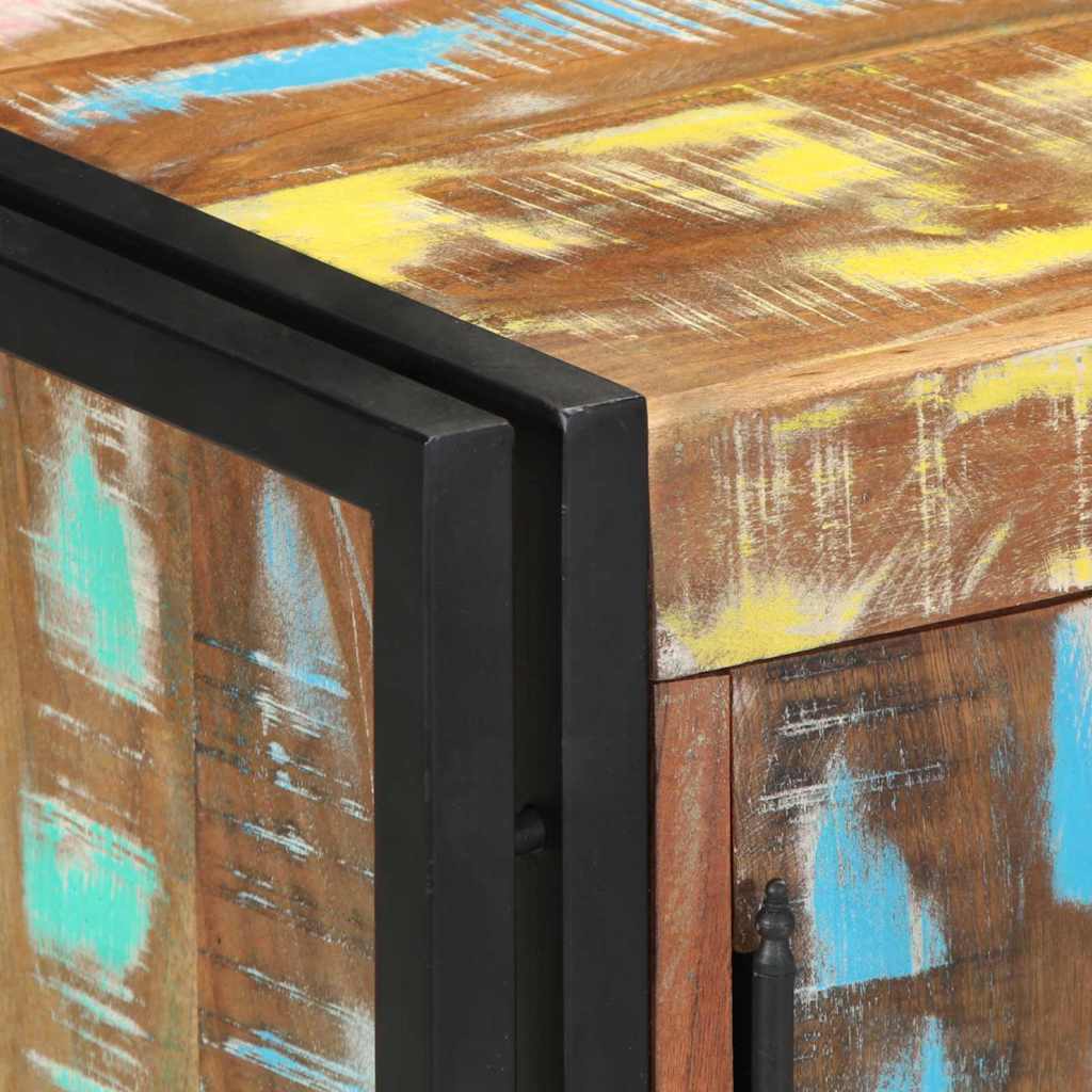 Shoe Cabinet 56 x 35 x 70 cm Solid Reclaim wood Multicolour