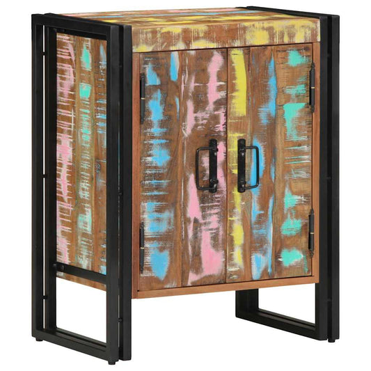 Shoe Cabinet 56 x 35 x 70 cm Solid Reclaim wood Multicolour