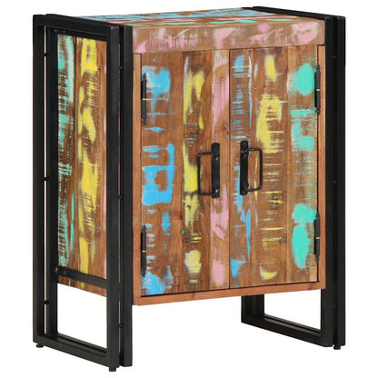 Shoe Cabinet Multicolour 56 x 35 x 70 cm Solid Reclaim wood