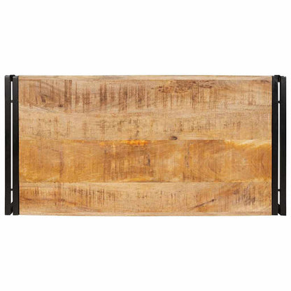Bathroom Shelf Brown 100 x 50 x 23 cm Soild Rough Mango Wood