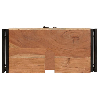Sink cabinet with Shelf Brown 71 x 33 x 58 cm Solid Acacia Wood