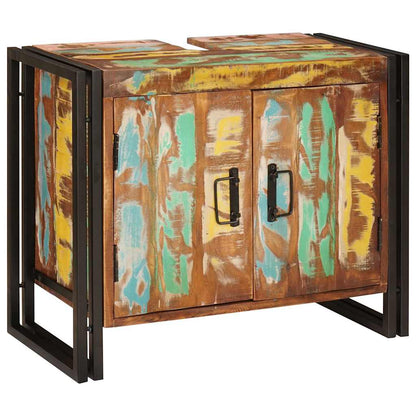 Sink cabinet Multicolour 71 x 33 x 58 cm Solid Reclaim Wood
