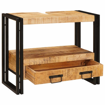 Vanity Cabinet Brown 71 x 33 x 58 cm Solid Mango Wood