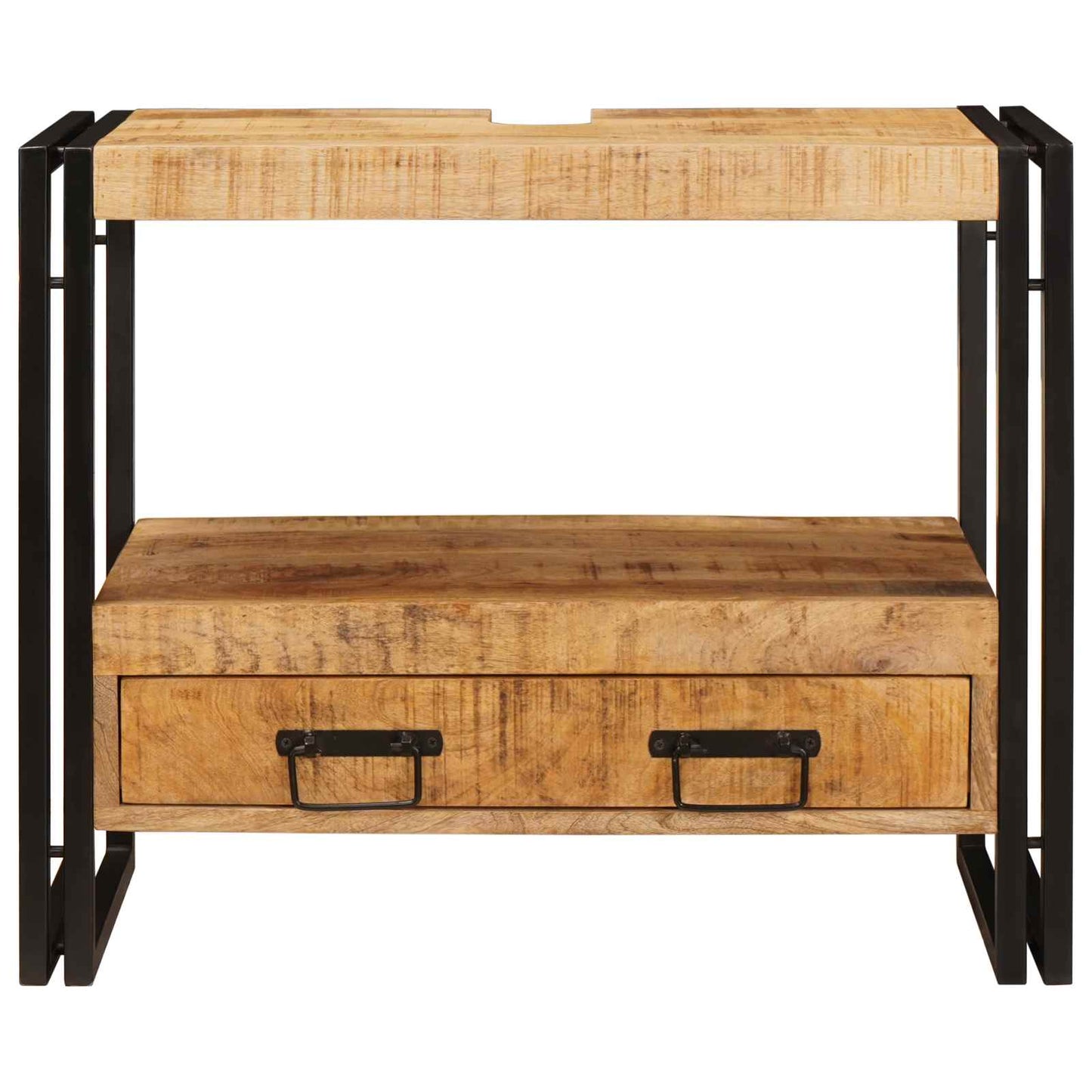 Vanity Cabinet Brown 71 x 33 x 58 cm Solid Mango Wood