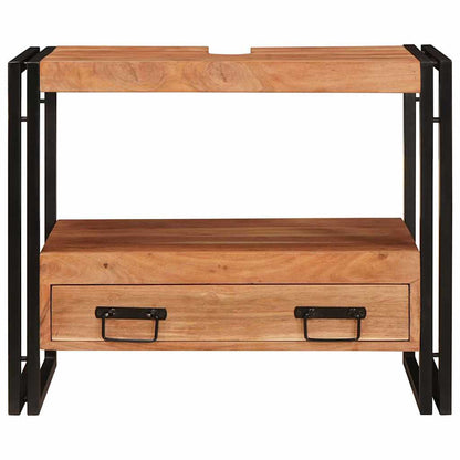 Vanity Cabinet Brown 71 x 33 x 58 cm Solid Acacia Wood