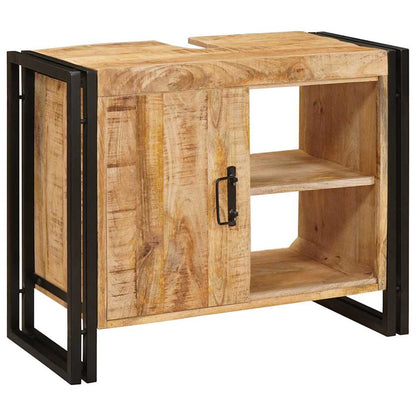 Sink cabinet with Shelf Brown 71 x 33 x 58 cm Solid Mango Wood
