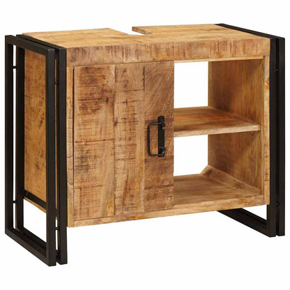 Sink cabinet with Shelf Brown 71 x 33 x 58 cm Solid Mango Wood