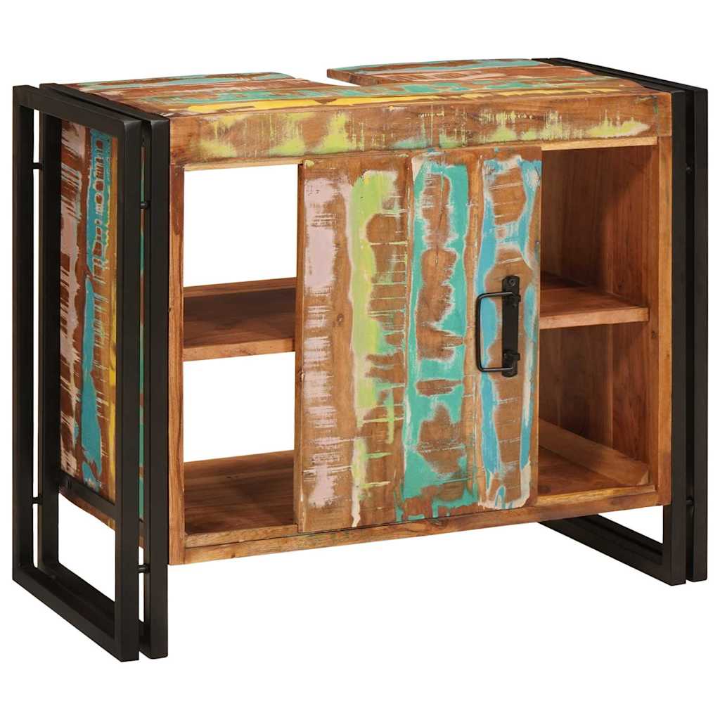 Sink cabinet Multicolour 71 x 33 x 58 cm Solid Reclaim Wood