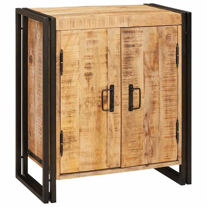 Bedside Cabinet Brown 66 x 35 x 76 cm Soild rough mango wood