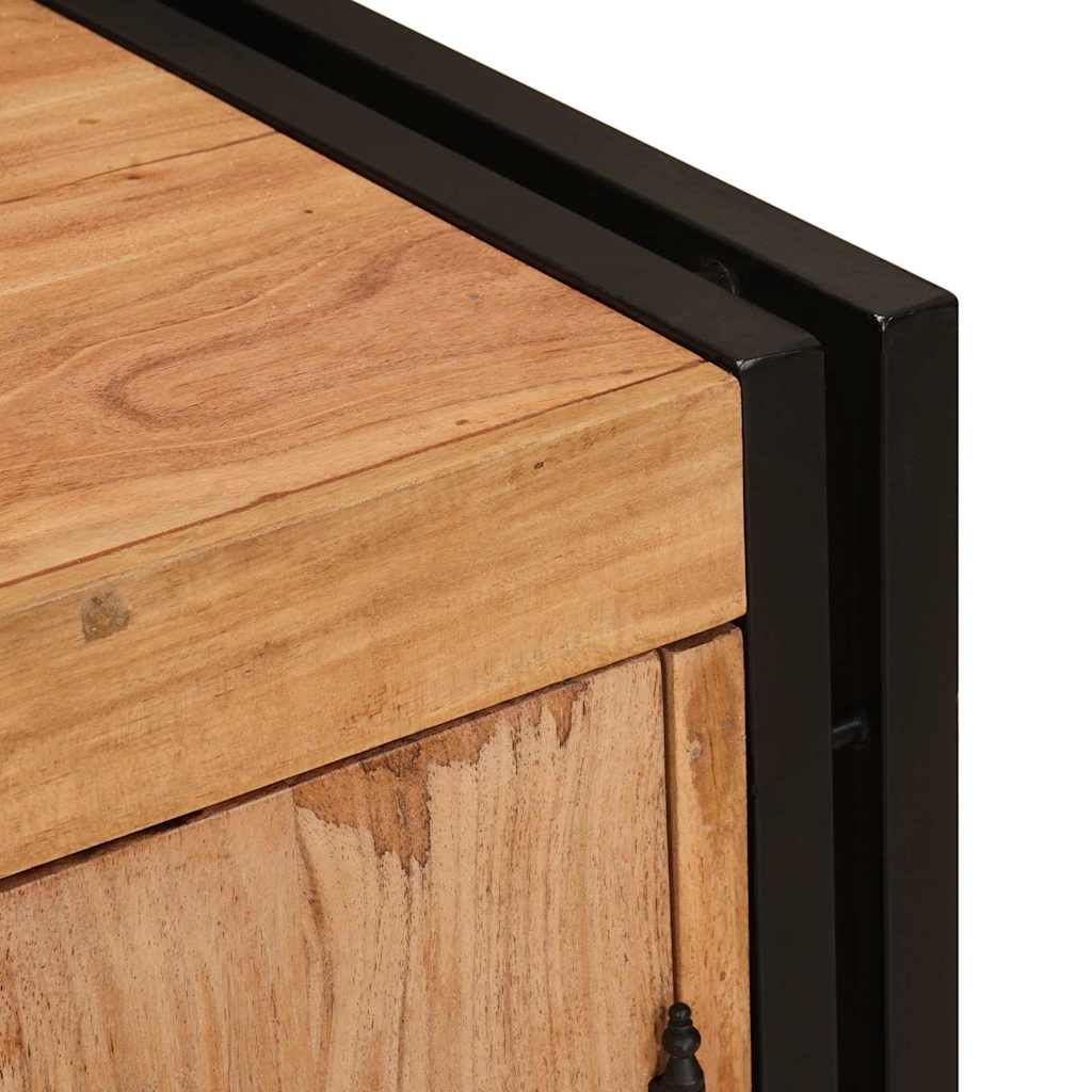 Bedside Cabinet Brown 66 x 35 x 76 cm Solid acacia wood