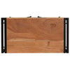 Bedside Cabinet Brown 38 x 33 x 58 cm Solid acacia wood