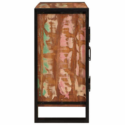Bedside Cabinet Multicolour Solid reclaimed wood