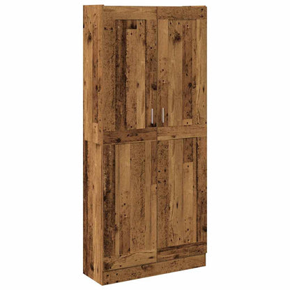 Highboard Old Wood 82,5x30,5x185 cm Engineered Wood