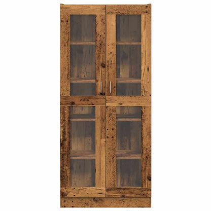 Highboard Old Wood 82,5x30,5x185 cm Engineered Wood