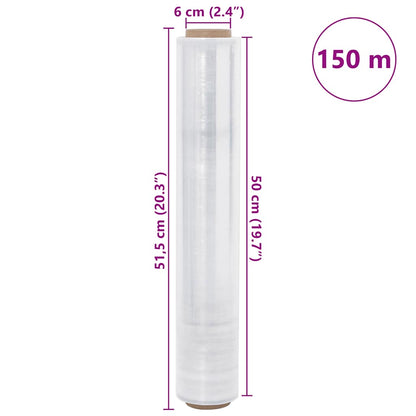 Stretch Film 2 pcs Transparent 17 μm 50 cm x 150 m