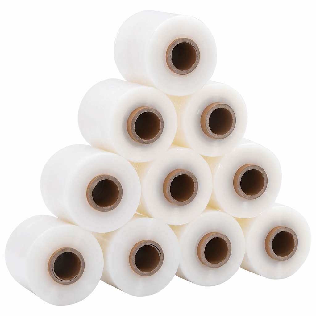 Stretch Film with Handle 10 pcs Transparent 23 µm 10 cm x 150 m