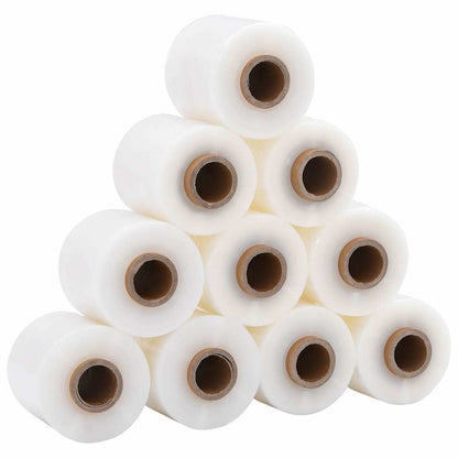 Stretch Film with Handle 10 pcs Transparent 23 µm 10 cm x 150 m