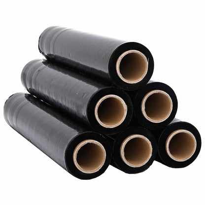 Stretch Film 6 pcs Black 30 μm 50 cm x 150 m