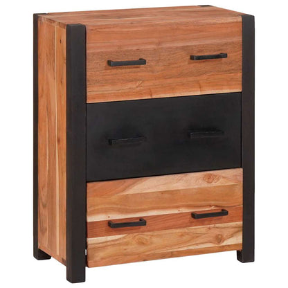 Sideboard with Drawer Brown 55 x 30 x 75 cm Solid Acacia Wood