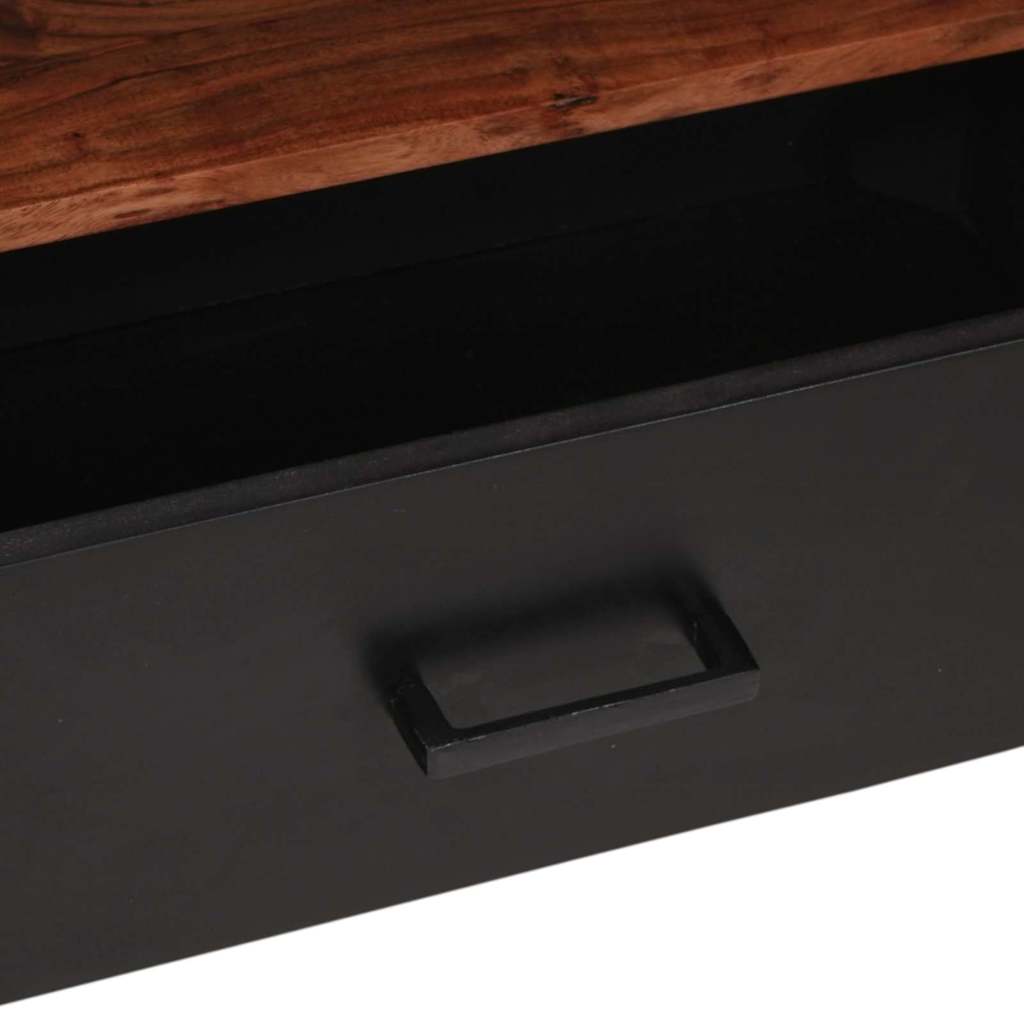 Media Cabinet Brown 110 x 30 x 40 cm Solid Acacia Wood