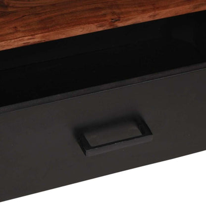 Media Cabinet Brown 110 x 30 x 40 cm Solid Acacia Wood