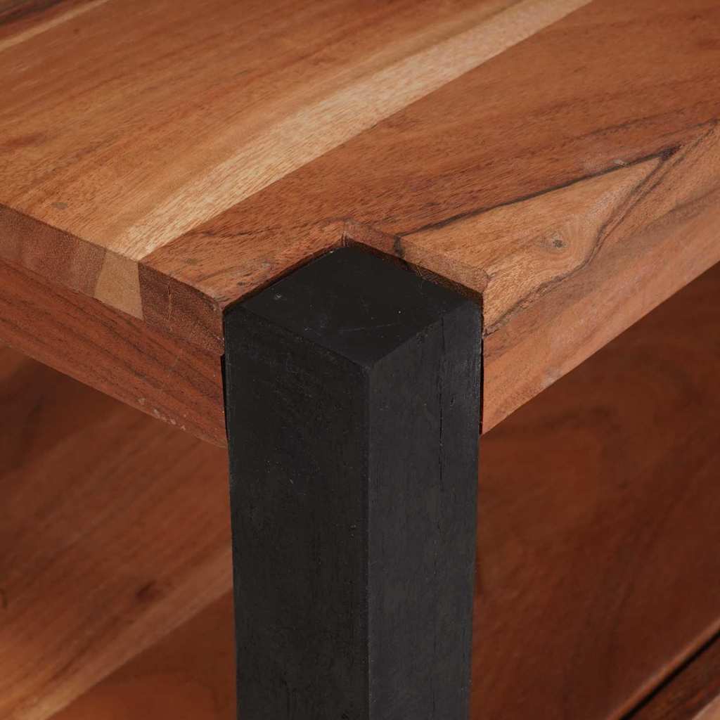 TV Cabinet with Drawer Brown 110 x 30 x 40 cm Solid acacia wood