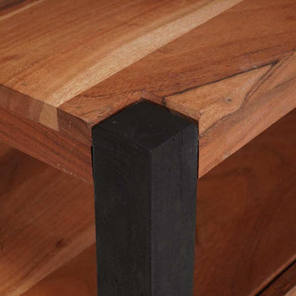 TV Cabinet with Drawer Brown 110 x 30 x 40 cm Solid acacia wood