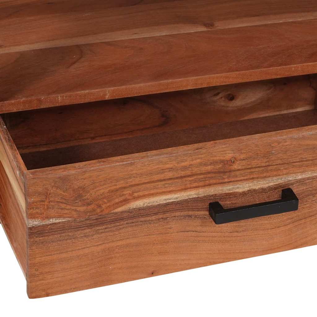 TV Cabinet with Drawer Brown 110 x 30 x 40 cm Solid acacia wood