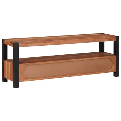 TV Cabinet with Drawer Brown 110 x 30 x 40 cm Solid acacia wood