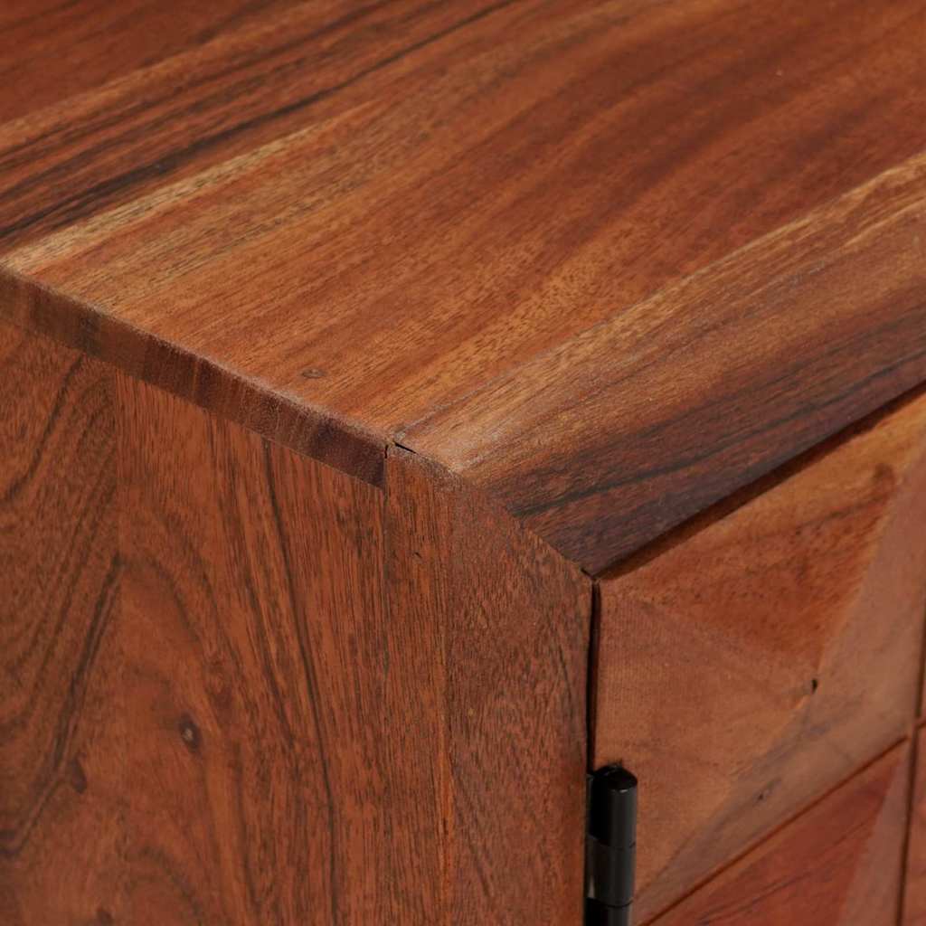 TV Cabinet Honey brown 112 x 30 x 48 cm Solid acacia wood