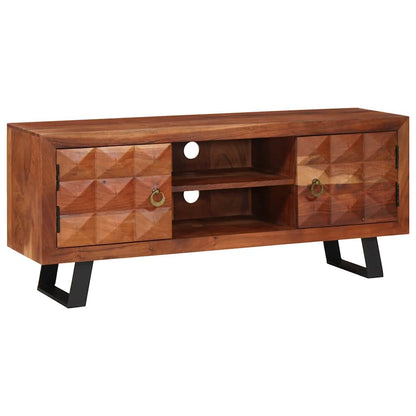 TV Cabinet Honey brown 112 x 30 x 48 cm Solid acacia wood