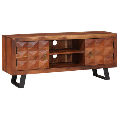 TV Cabinet Honey brown 112 x 30 x 48 cm Solid acacia wood