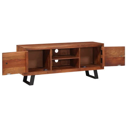 TV Cabinet Honey brown 112 x 30 x 48 cm Solid acacia wood