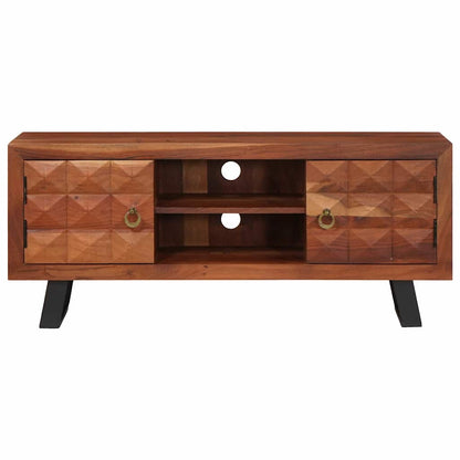 TV Cabinet Honey brown 112 x 30 x 48 cm Solid acacia wood