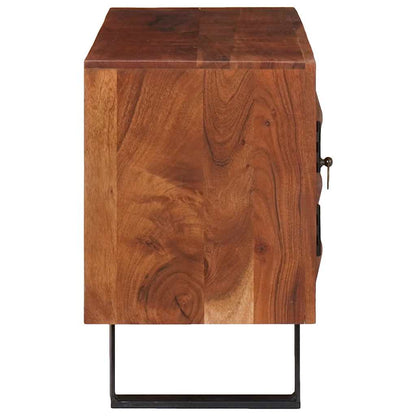 TV Cabinet Honey brown 112 x 30 x 48 cm Solid acacia wood