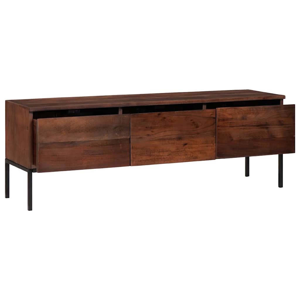 TV Cabinet Honey brown 110 x 30 x 36 cm Solid acacia wood