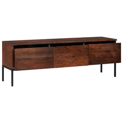 TV Cabinet Honey brown 110 x 30 x 36 cm Solid acacia wood