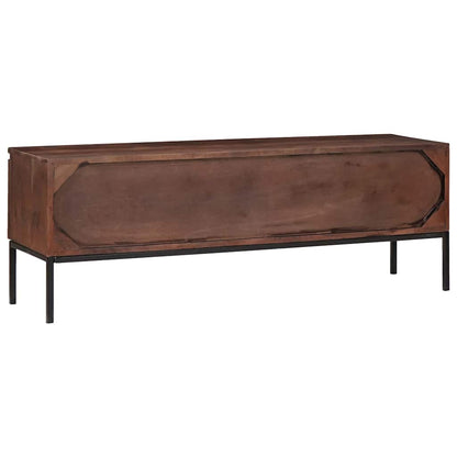 TV Cabinet Honey brown 110 x 30 x 36 cm Solid acacia wood