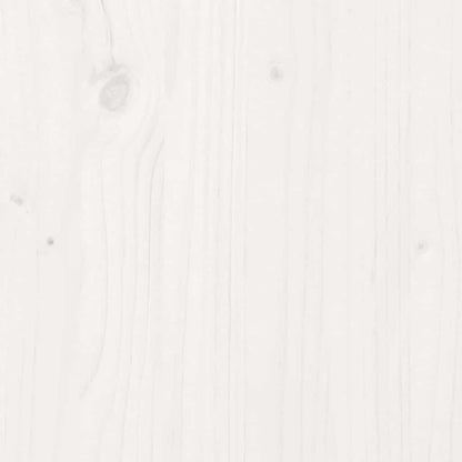 Bookcase Bed without Mattress White 135x190 cm Double Solid Wood Pine